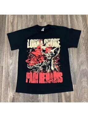Lorna Shore Pain Remains Shirt M Black Deathcore Band Tee Face of Death